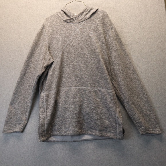 adidas Other - Adidas Hoodie Mens Large Activewear Pullover Knit Sweat Heather Gray Long Sleeve